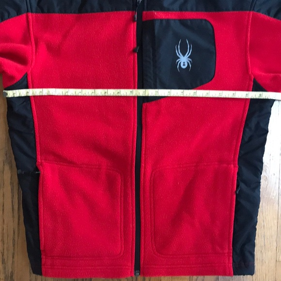 Kids Spyder fleece jacket. Size XL. - Picture 5 of 7